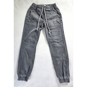 Indigo Thread Co.▪️Gray Jogger Denim Jeans w/ Drawstring
